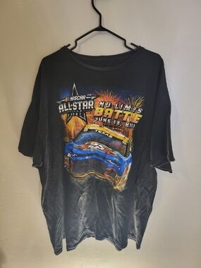 Nascar Black Graphic All-Star Race Tee with Blue Racecar